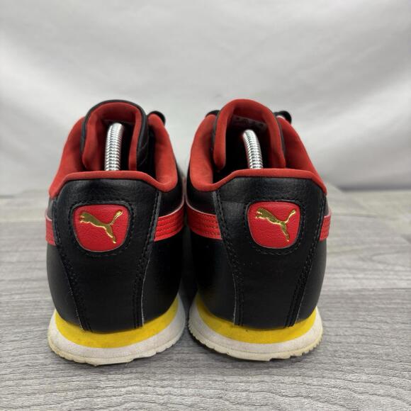 PUMA Roma Basic - Black / High Risk Red / Yellow - Picture 4 of 15